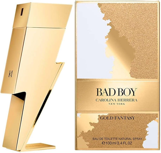 Carolina Herrera Bad Boy Gold Fantasy Eau De Parfum 3.4oz / 100ml