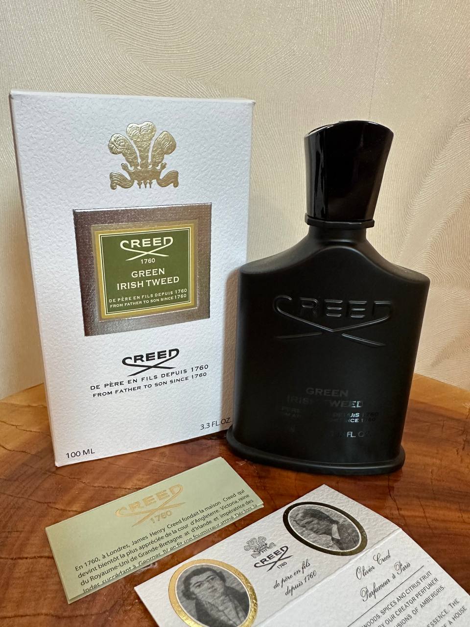 Creed Green Irish Tweed Eau De Parfum 3.3oz / 100ml