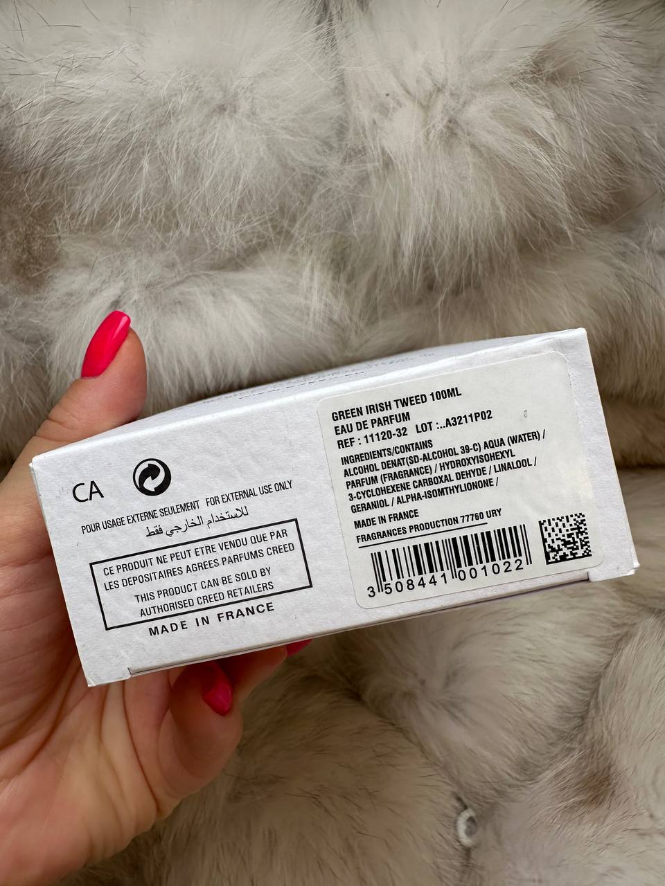 Creed Green Irish Tweed Eau De Parfum 3.3oz / 100ml